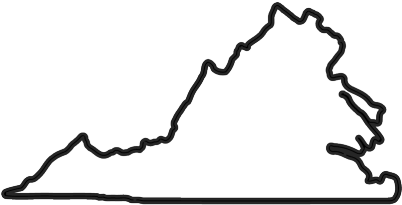 Virginia state outline